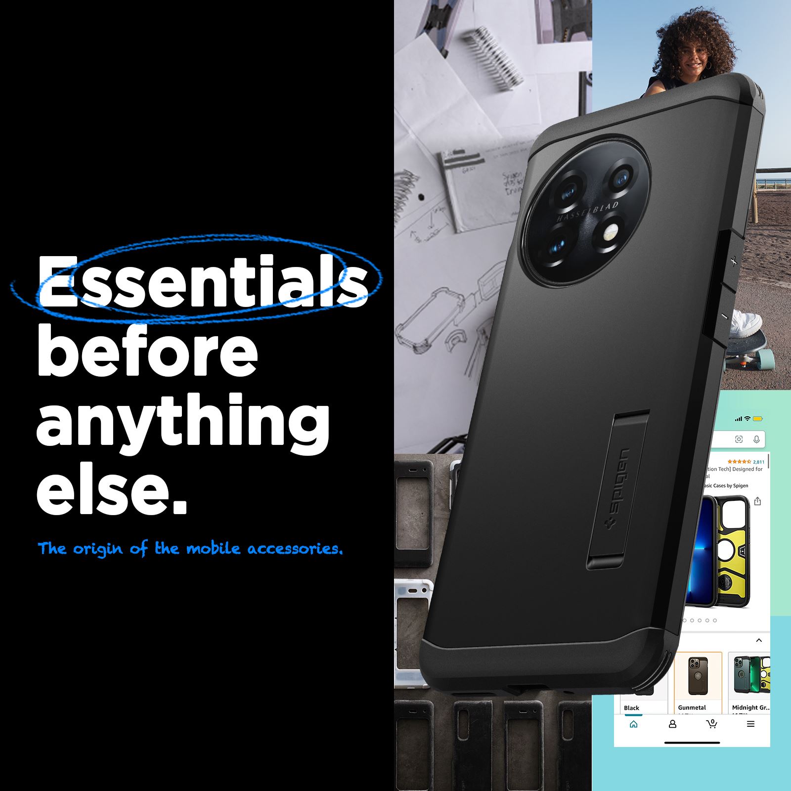 Spigen Tough Armor, black - OnePlus 11 (12)