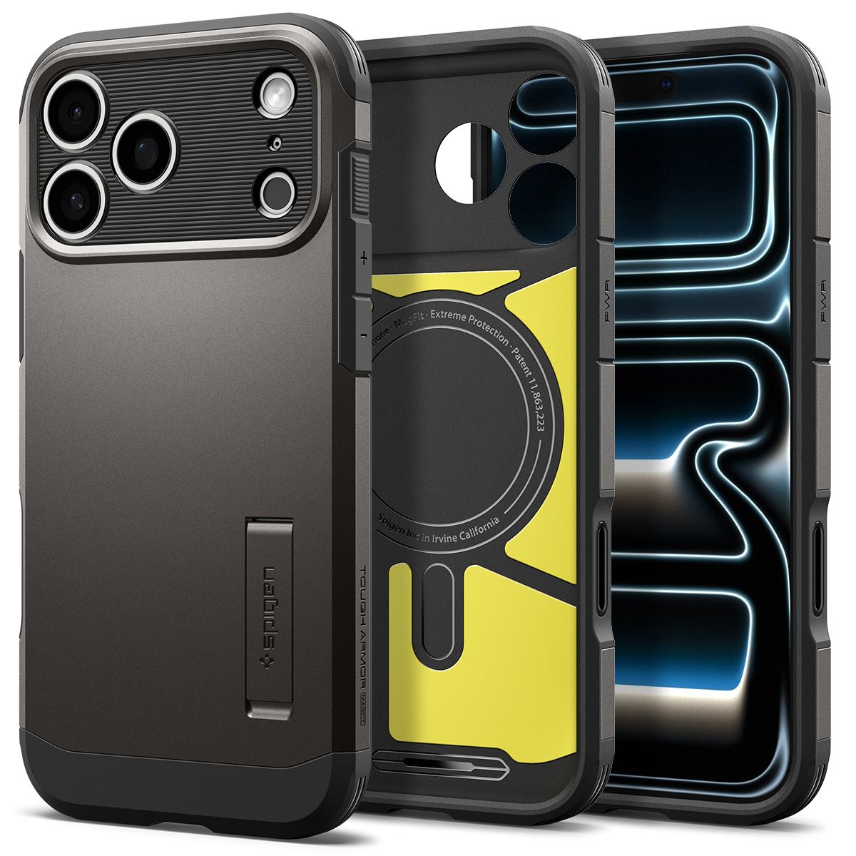Spigen Tough Armor T MagSafe, gunmetal - iPhone 18 Pro/17 Pro (7)