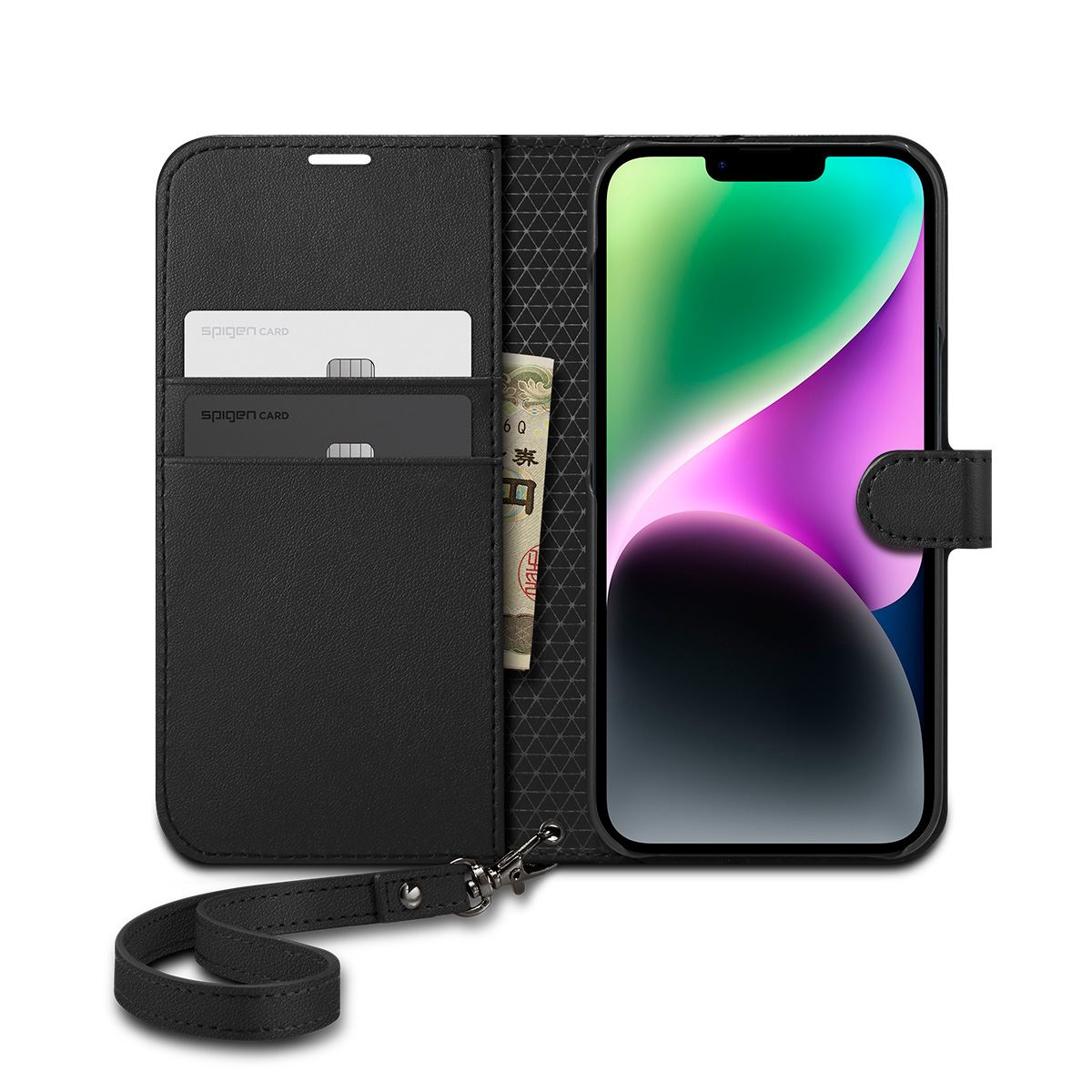 Spigen Wallet S, black - iPhone 14 (4)