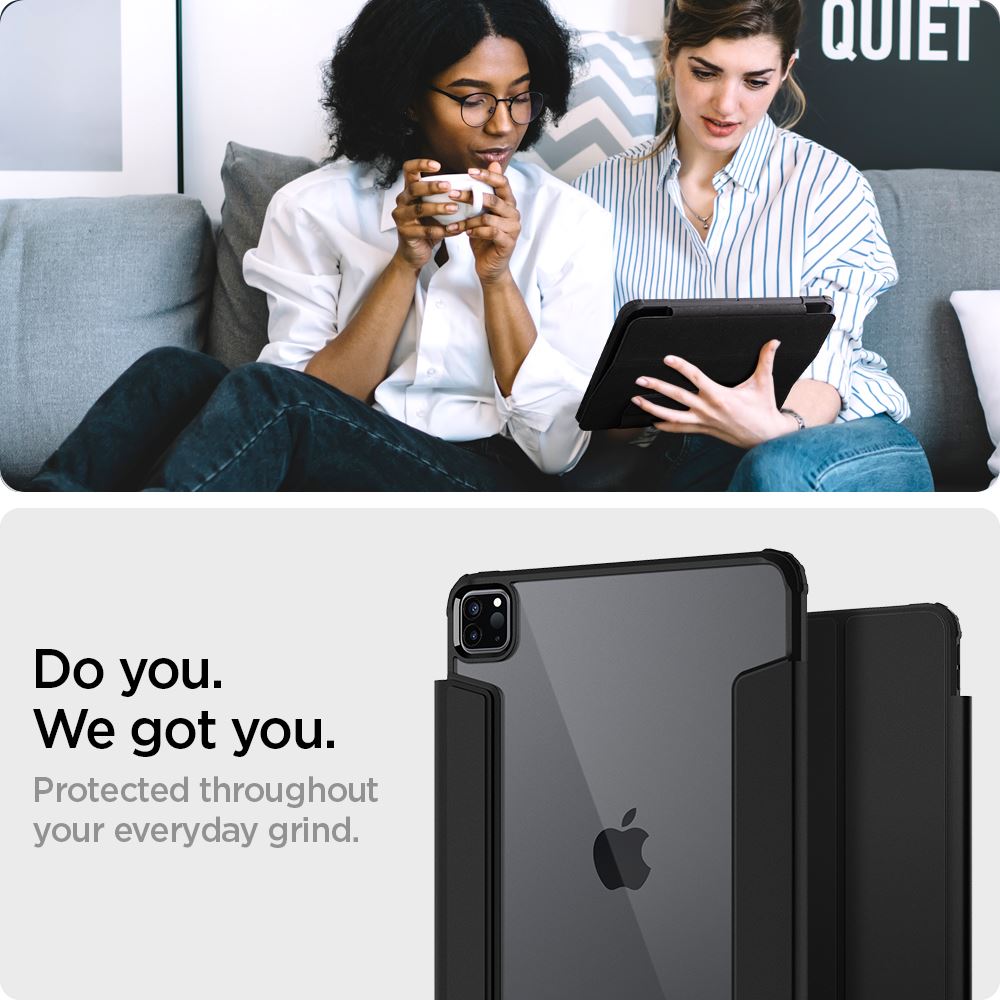 Spigen Ultra Hybrid Pro, black - iPad Pro 11" 2022/2021/2020/2018 (16)