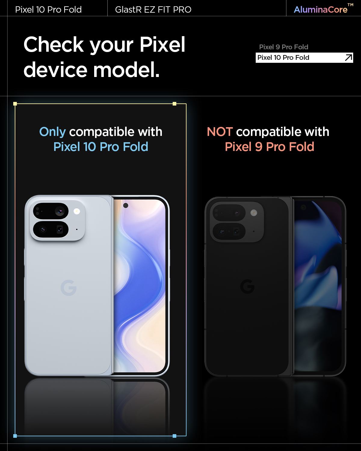 Spigen Glass tR EZ Fit Pro 2 Pack, transparency - Google Pixel 10 Pro Fold (11)