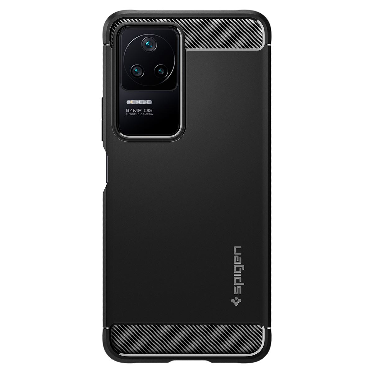Spigen Rugged Armor, matte black - Xiaomi POCO F4/Redmi K40S (2)