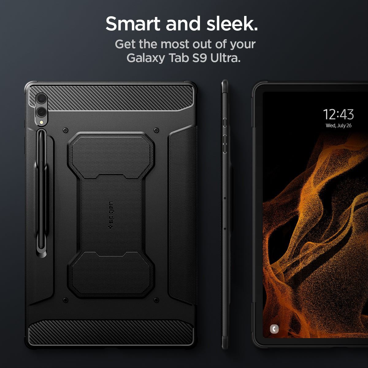 Spigen Rugged Armor Pro, black - Samsung Galaxy Tab S10/S9/S8 Ultra (19)