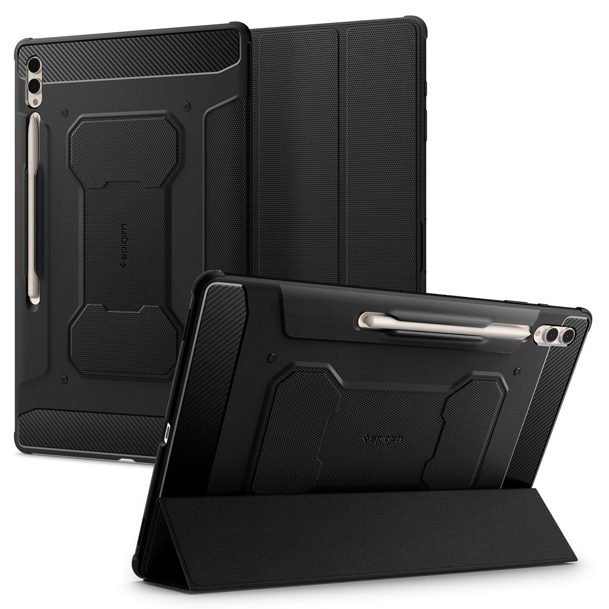 Spigen Rugged Armor Pro, black - Samsung Galaxy Tab S10/S9/S8 Ultra