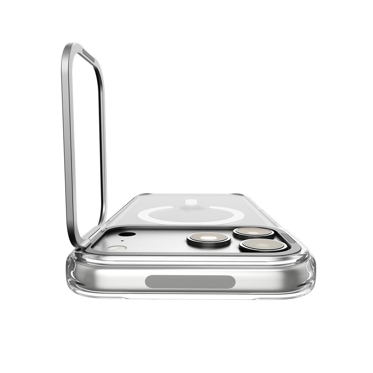 Spigen Ultra Hybrid Optik S MagSafe, clear silver - iPhone 18 Pro/17 Pro (5)