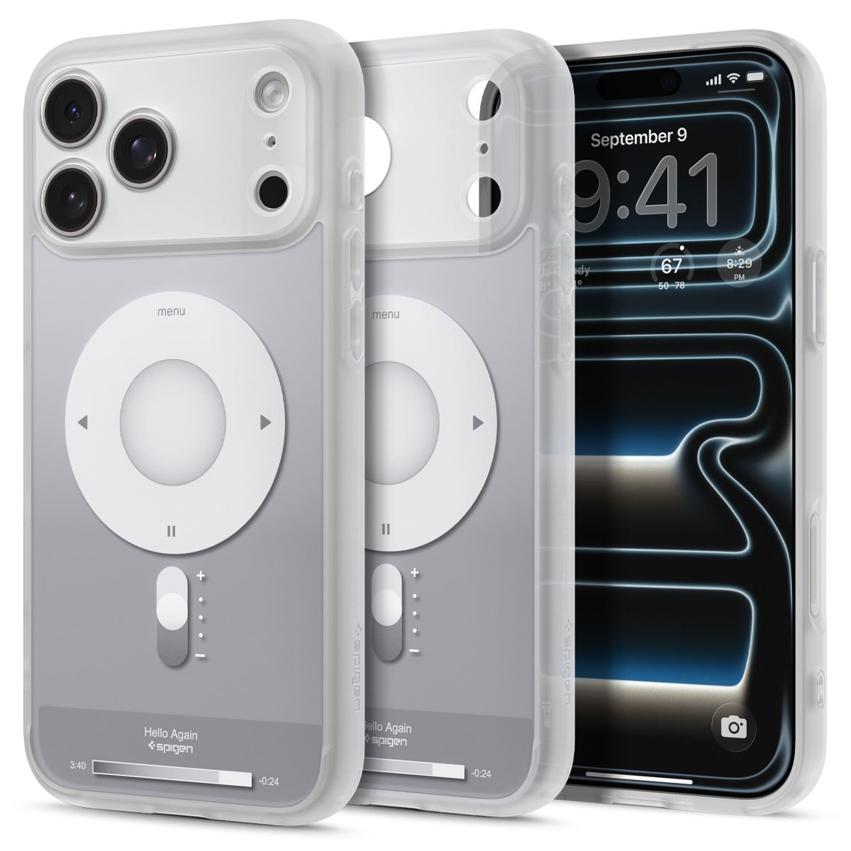 Spigen Ultra Hybrid MagSafe, classic silver - iPhone 18 Pro/17 Pro