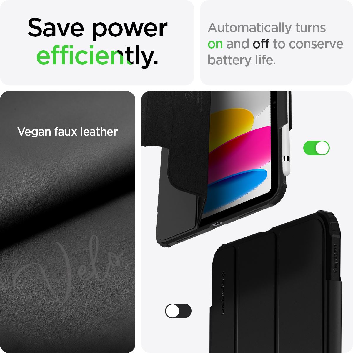 Spigen Ultra Hybrid Pro, black - iPad 10.9" 2022/11" 2025 (16)