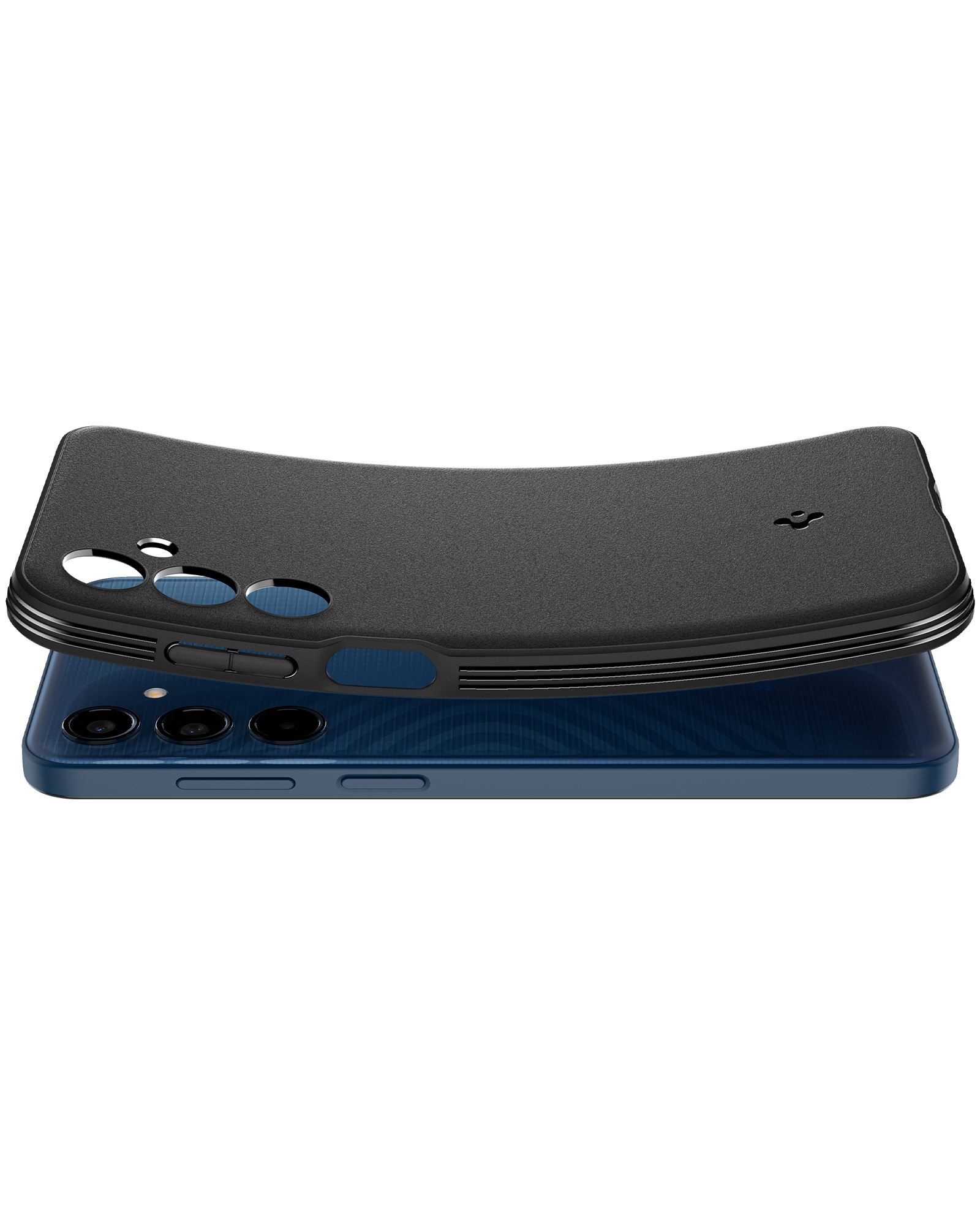 Spigen Essential Sand Blast, matte black - Samsung Galaxy M35 5G (6)