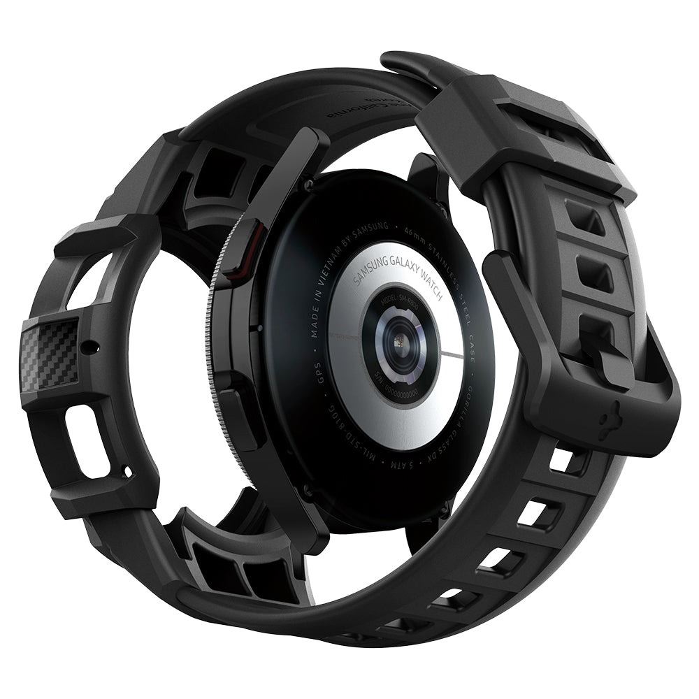 Spigen Rugged Armor Pro, black - Samsung Galaxy Watch 4 Classic (46mm) (3)