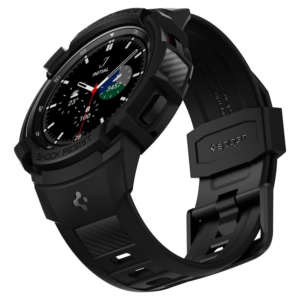 Spigen Rugged Armor Pro, black - Samsung Galaxy Watch 4 Classic (46mm) (5)