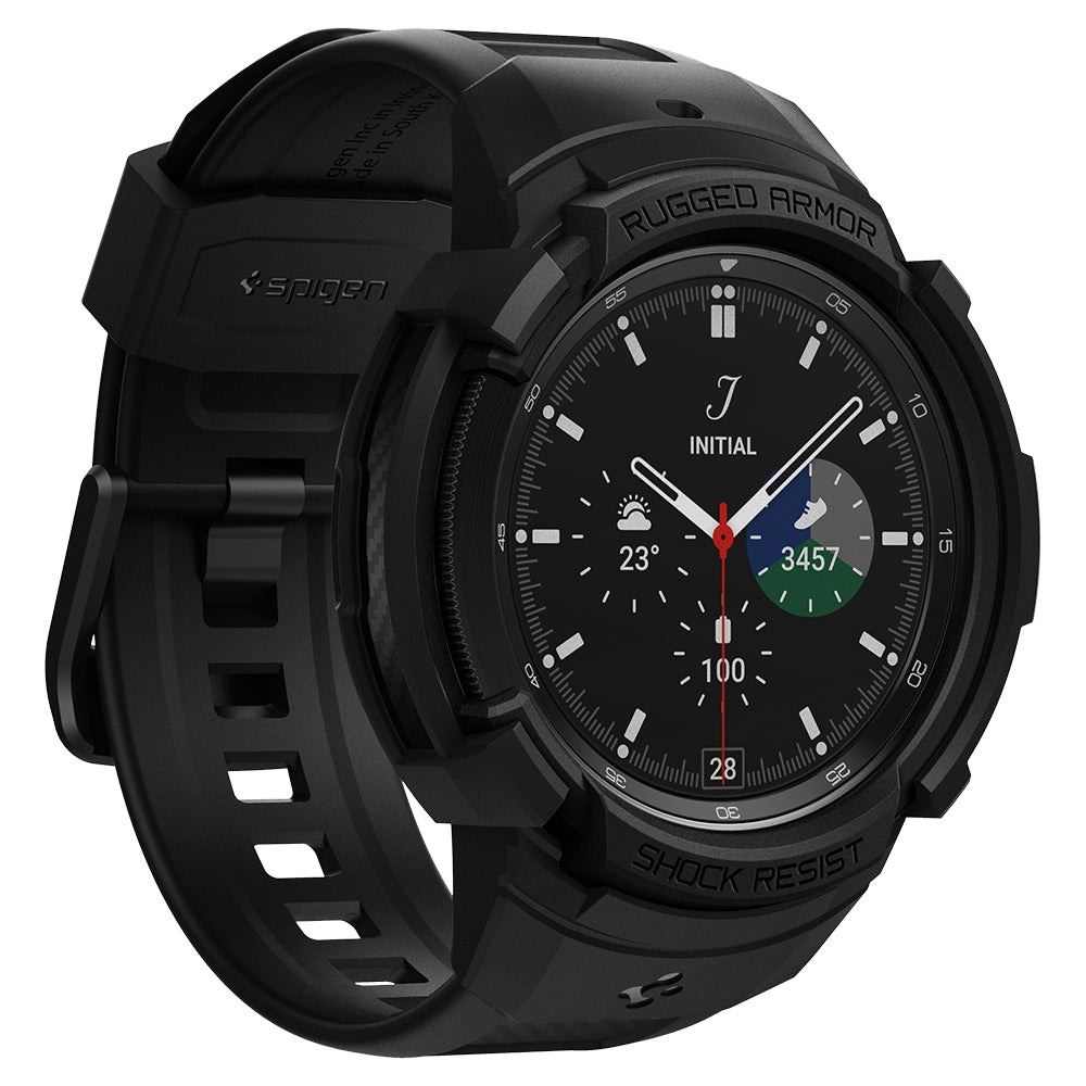 Spigen Rugged Armor Pro, black - Samsung Galaxy Watch 4 Classic (46mm) (6)