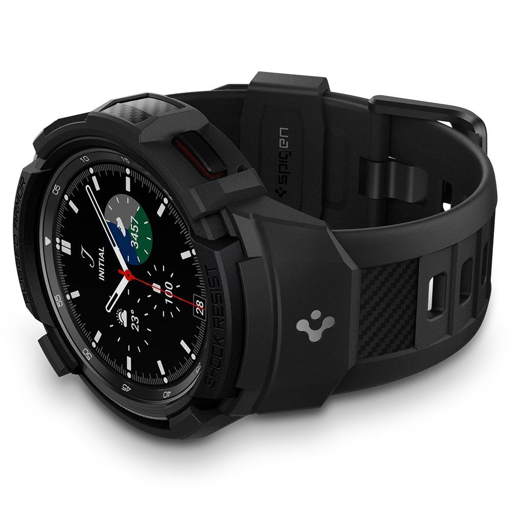 Spigen Rugged Armor Pro, black - Samsung Galaxy Watch 4 Classic (46mm) (7)