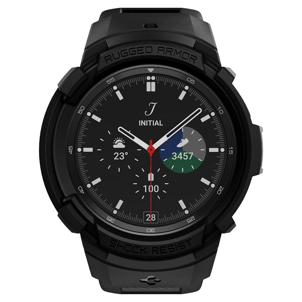 Spigen Rugged Armor Pro, black - Samsung Galaxy Watch 4 Classic (46mm) (8)