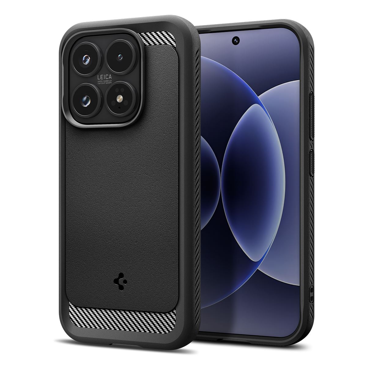 Spigen Rugged Armor, matte black - Xiaomi 17 (1)