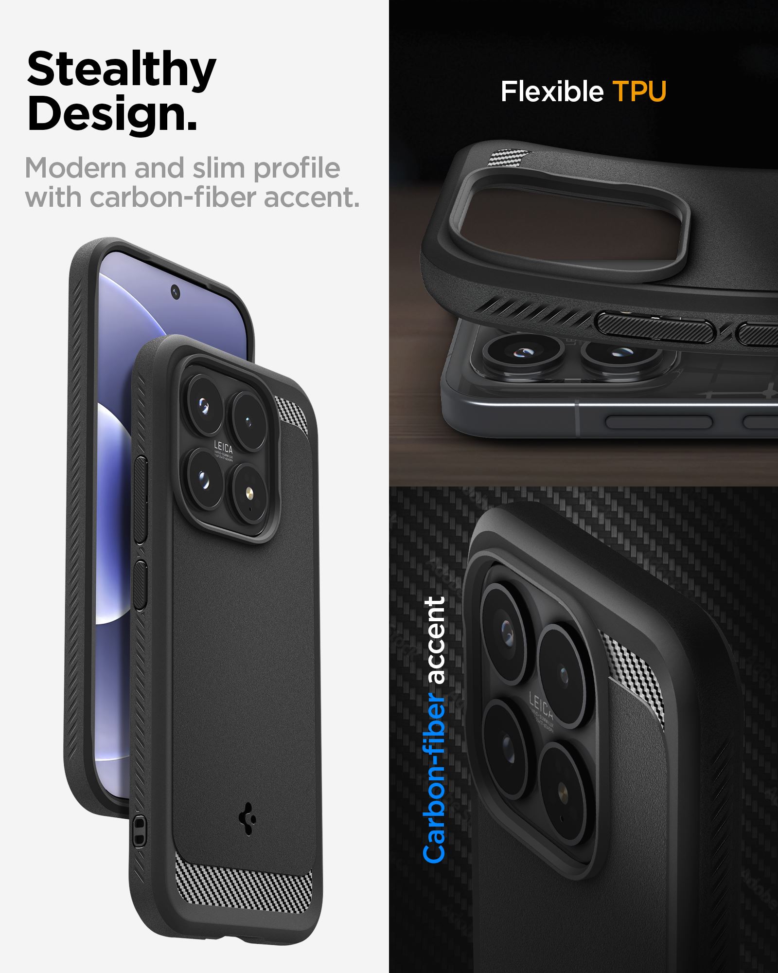 Spigen Rugged Armor, matte black - Xiaomi 17 (14)