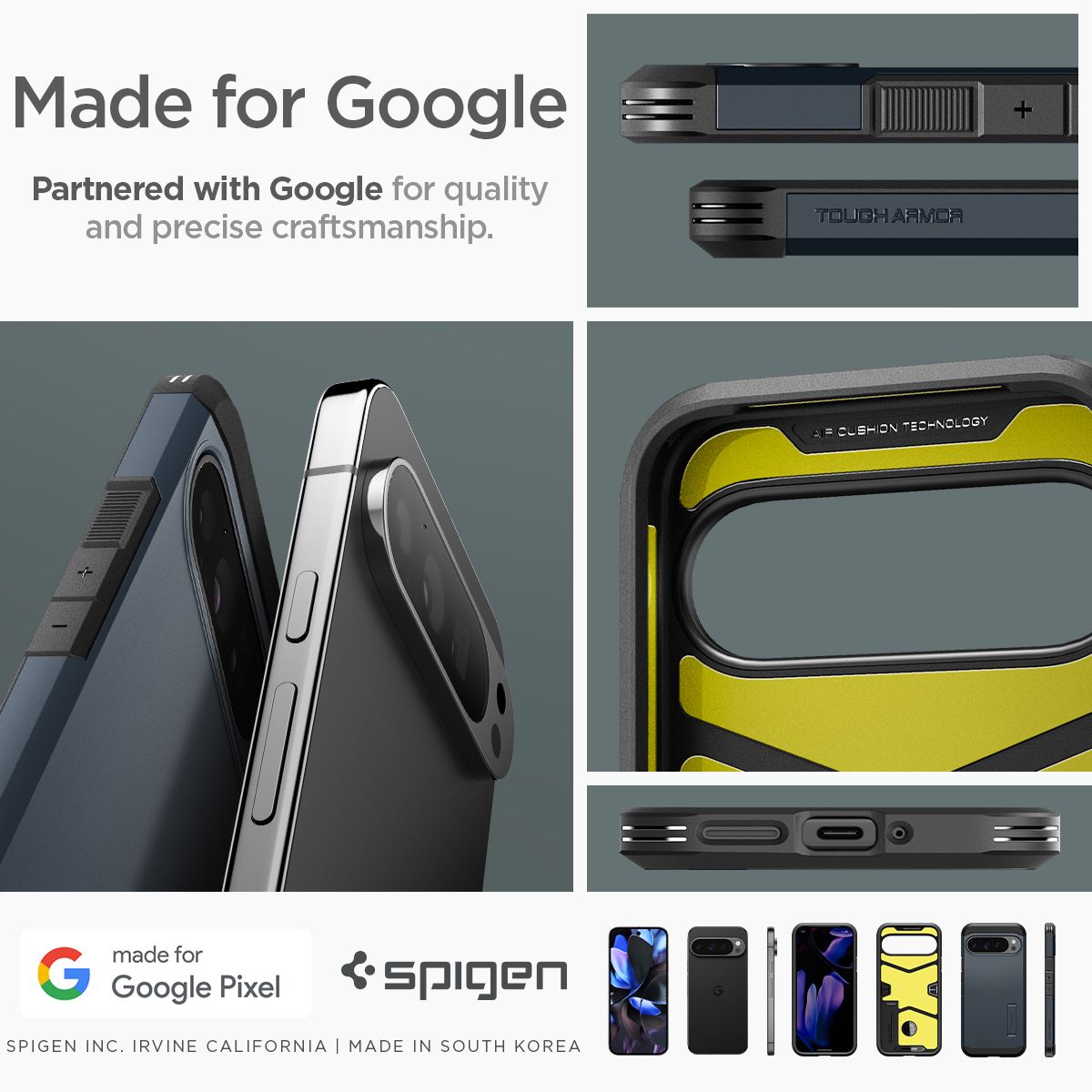 Spigen Tough Armor, metal slate - Google Pixel 9 Pro XL (16)
