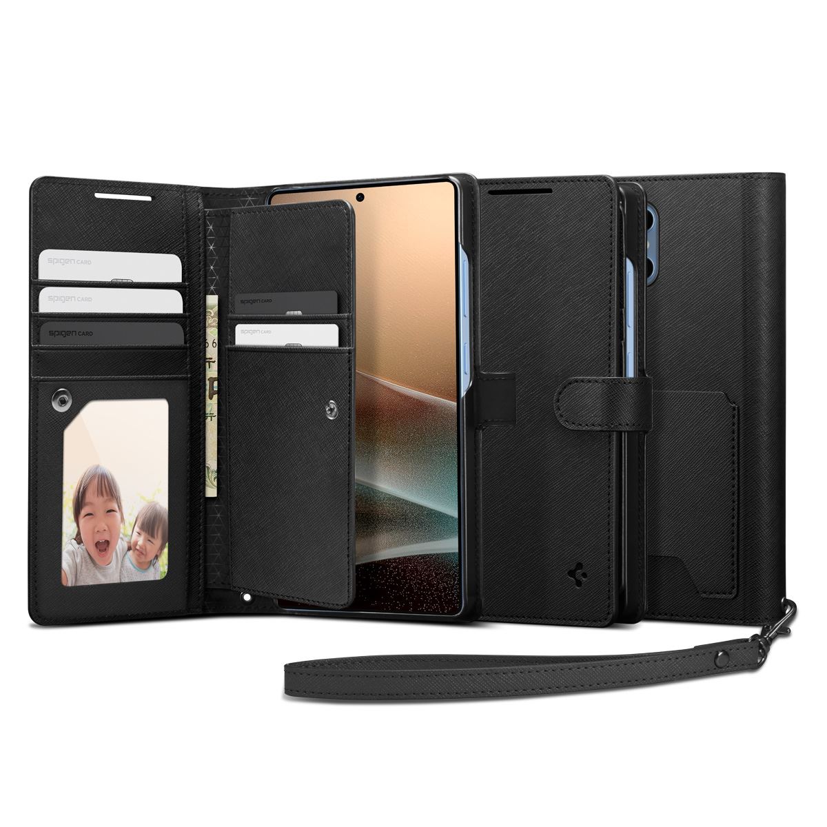 Spigen Wallet S, black - Samsung Galaxy S25 Ultra (15)