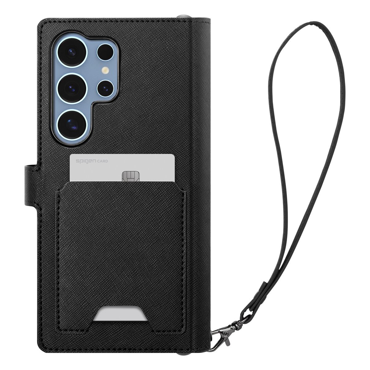 Spigen Wallet S, black - Samsung Galaxy S25 Ultra (4)