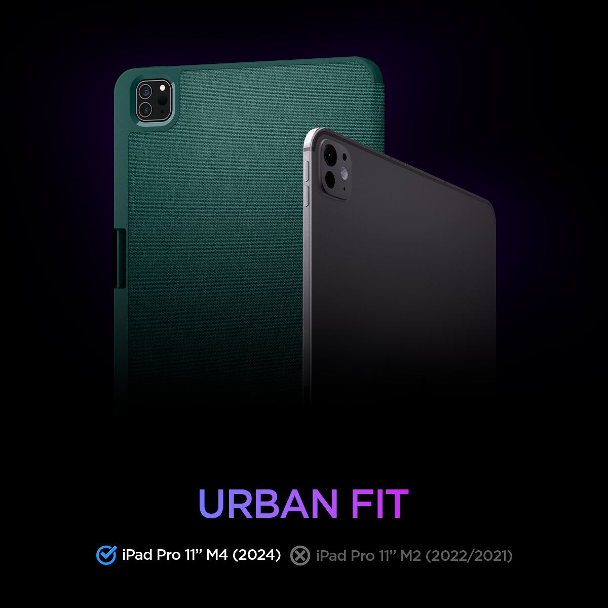 Spigen Urban Fit, midnight green - iPad Pro 11" 2024 (14)