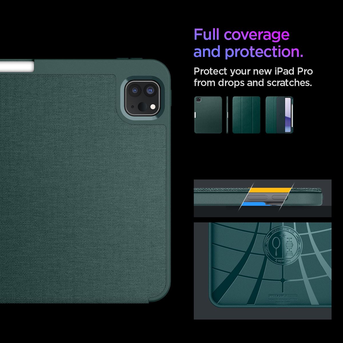 Spigen Urban Fit, midnight green - iPad Pro 11" 2024 (16)