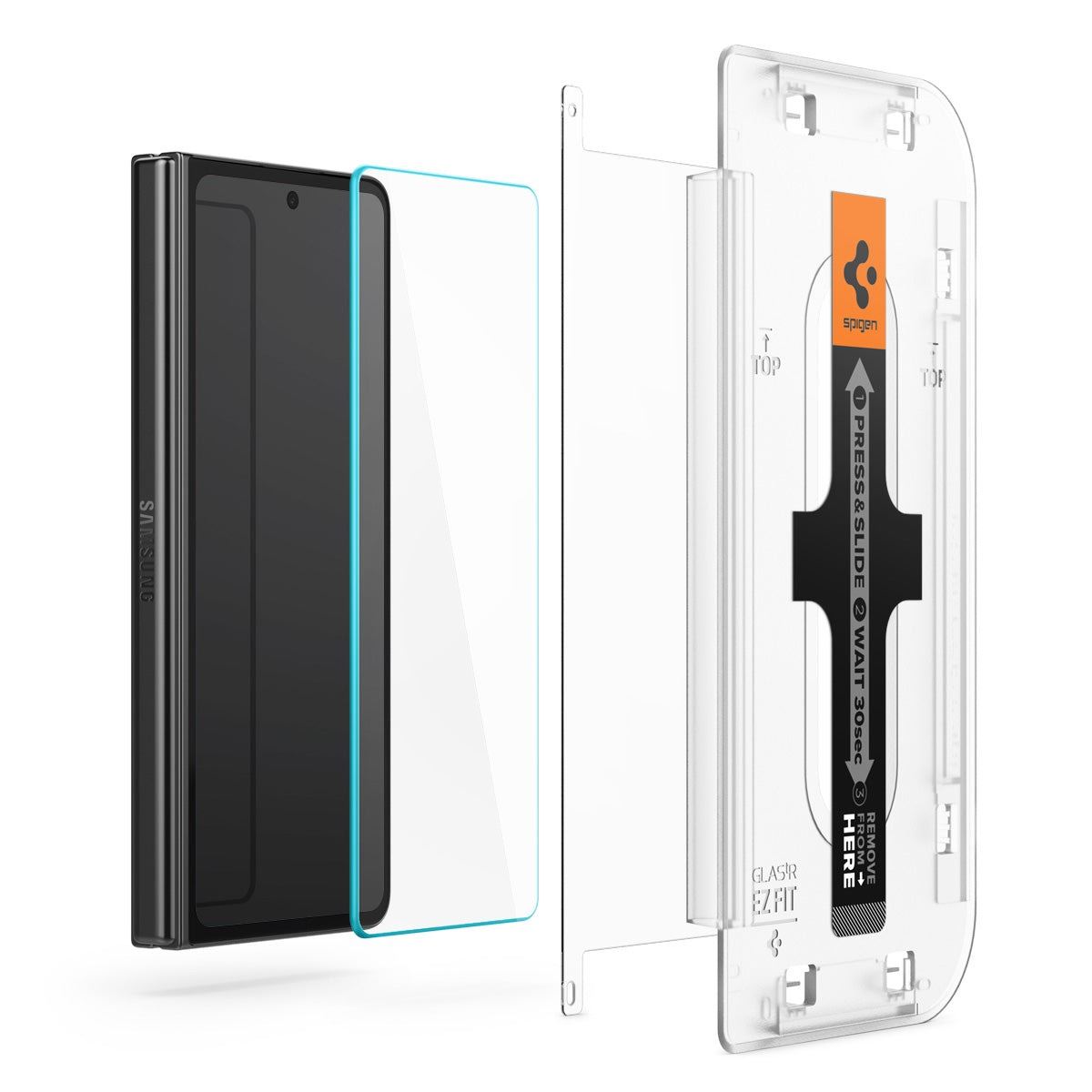 Spigen Glass tR EZ Fit Cover 2 Pack Transparency - Samsung Galaxy Z Fold5 (2)