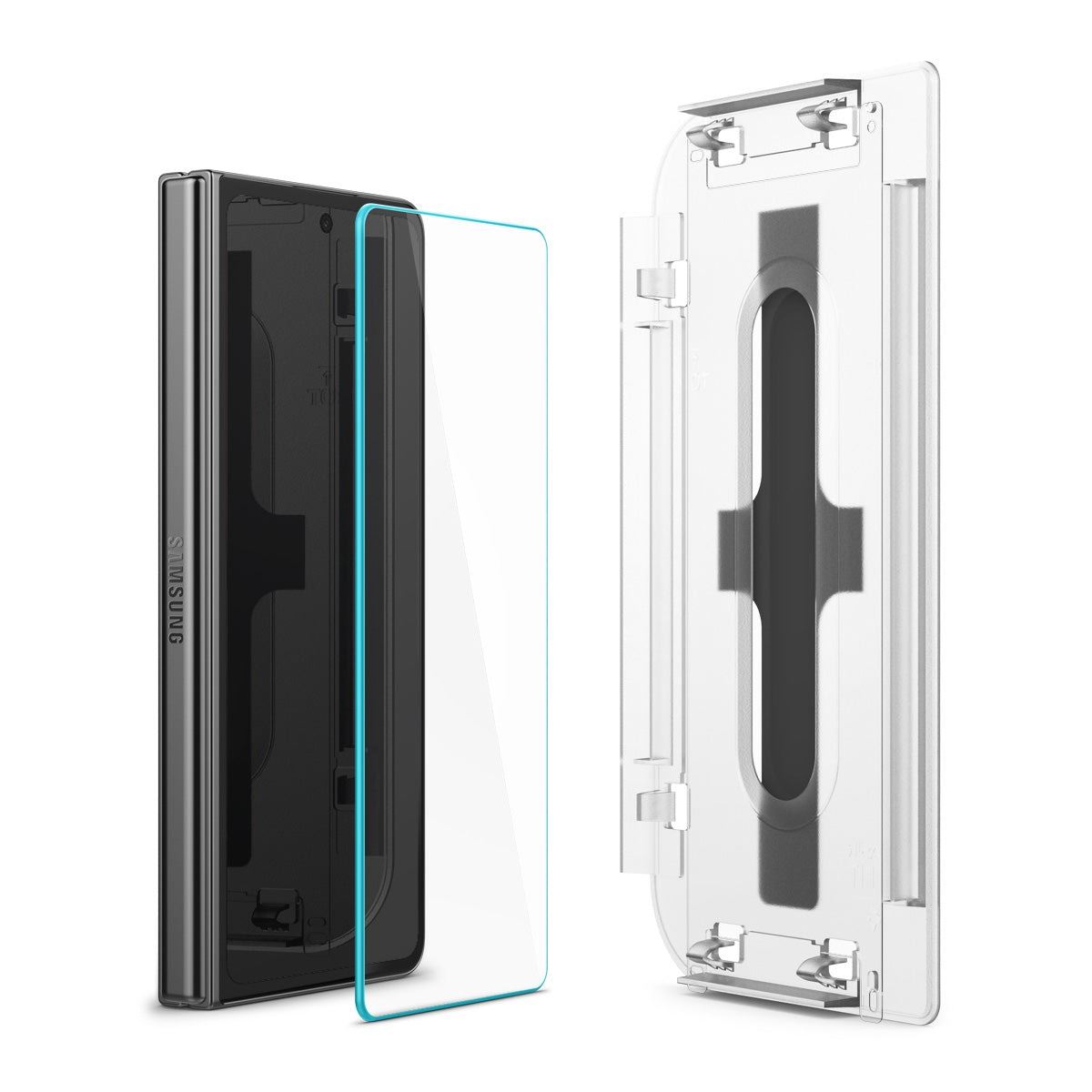 Spigen Glass tR EZ Fit Cover 2 Pack Transparency - Samsung Galaxy Z Fold5 (5)