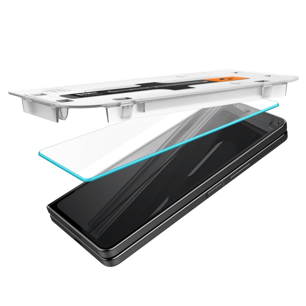 Spigen Glass tR EZ Fit Cover 2 Pack Transparency - Samsung Galaxy Z Fold5 (7)