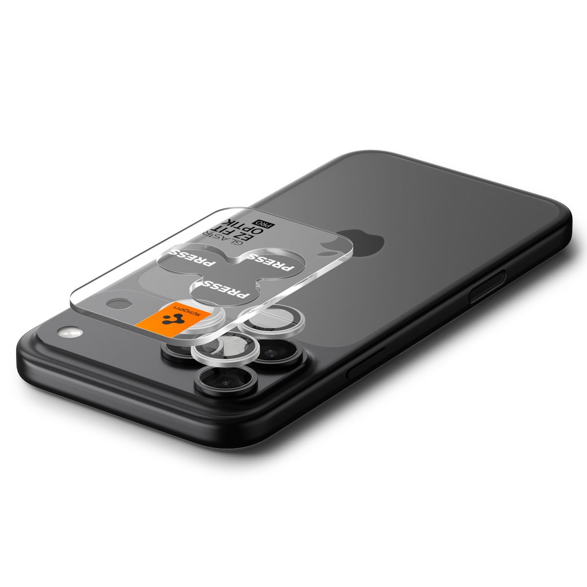 Spigen Glass tR EZ Fit Optik Pro 2 Pack, silver - iPhone 17/16/15/14 Pro / 17/16/15/14 Pro Max (5)