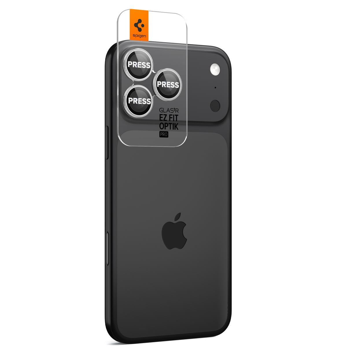 Spigen Glass tR EZ Fit Optik Pro 2 Pack, silver - iPhone 17/16/15/14 Pro / 17/16/15/14 Pro Max (6)