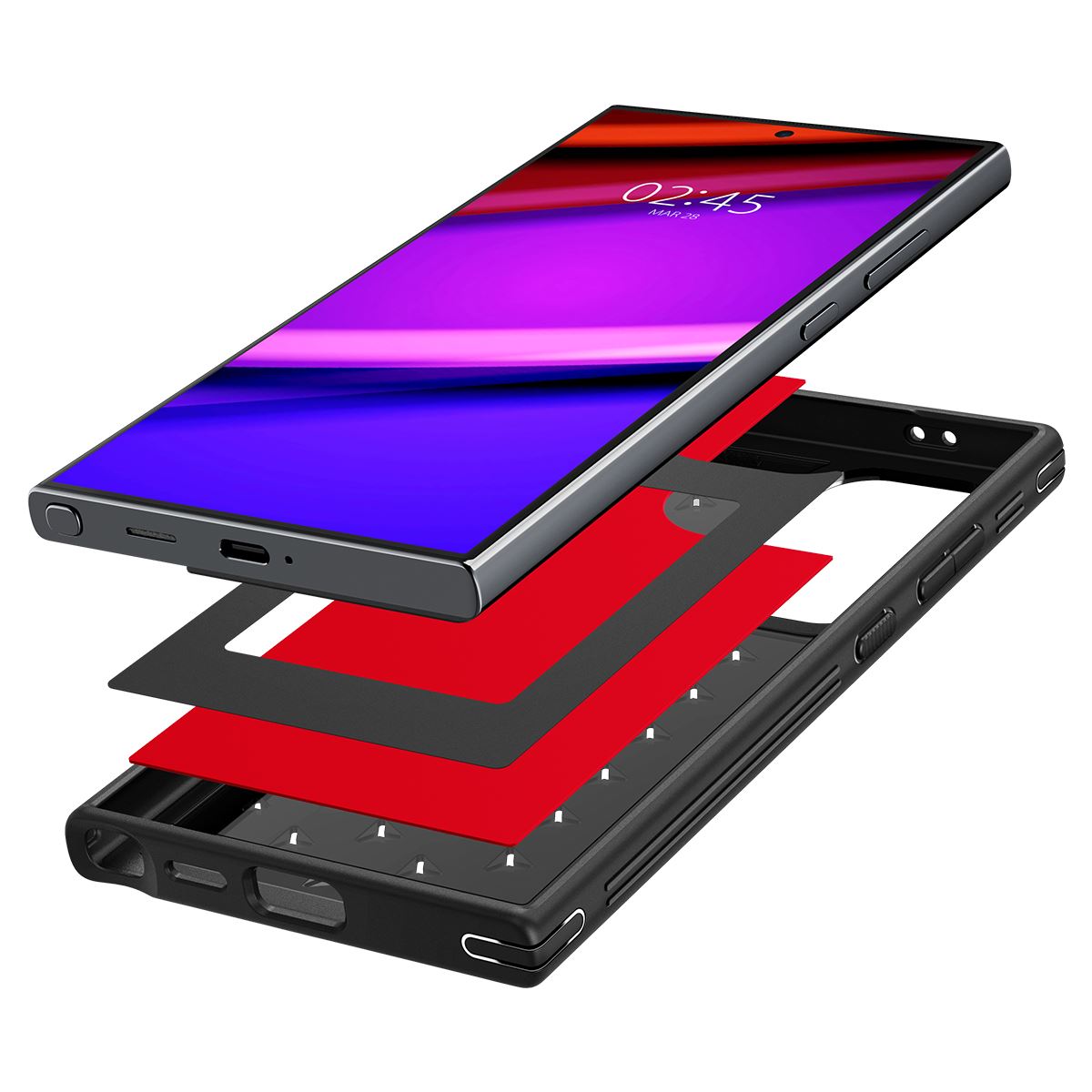 Spigen Cryo Armor, cryo red - Samsung Galaxy S24 Ultra (11)