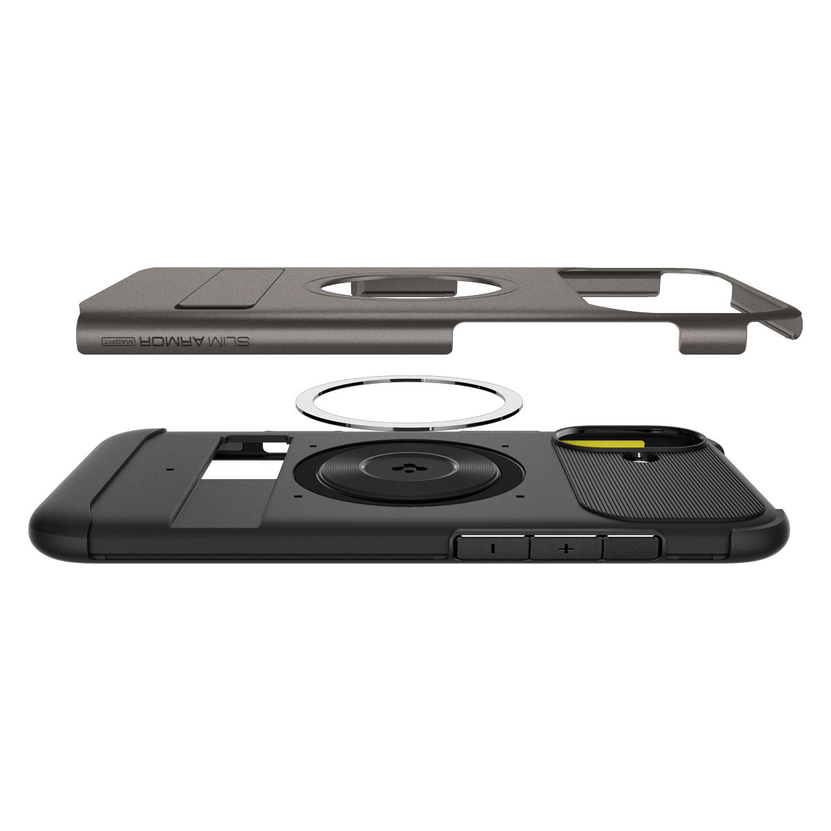Spigen Slim Armor MagSafe, gunmetal - iPhone 16 (6)