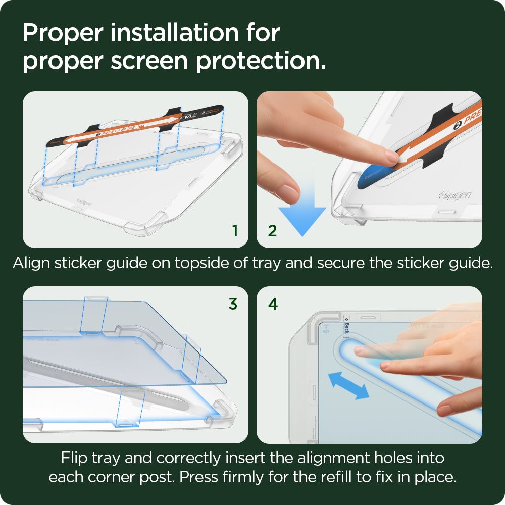 Spigen Tesla EZ Fit Refill Anti Glare Screen Protector 1 Pack -  Tesla Model Y/3 (5)