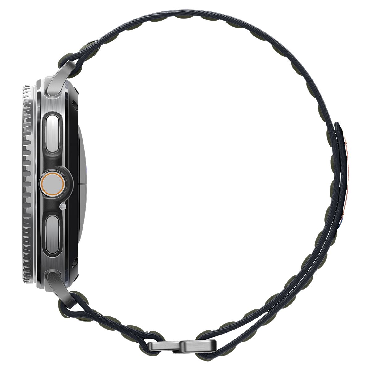 Spigen Fabric Band (hook-and-loop), green - Samsung Galaxy Watch 8 46mm/44mm/40mm (3)