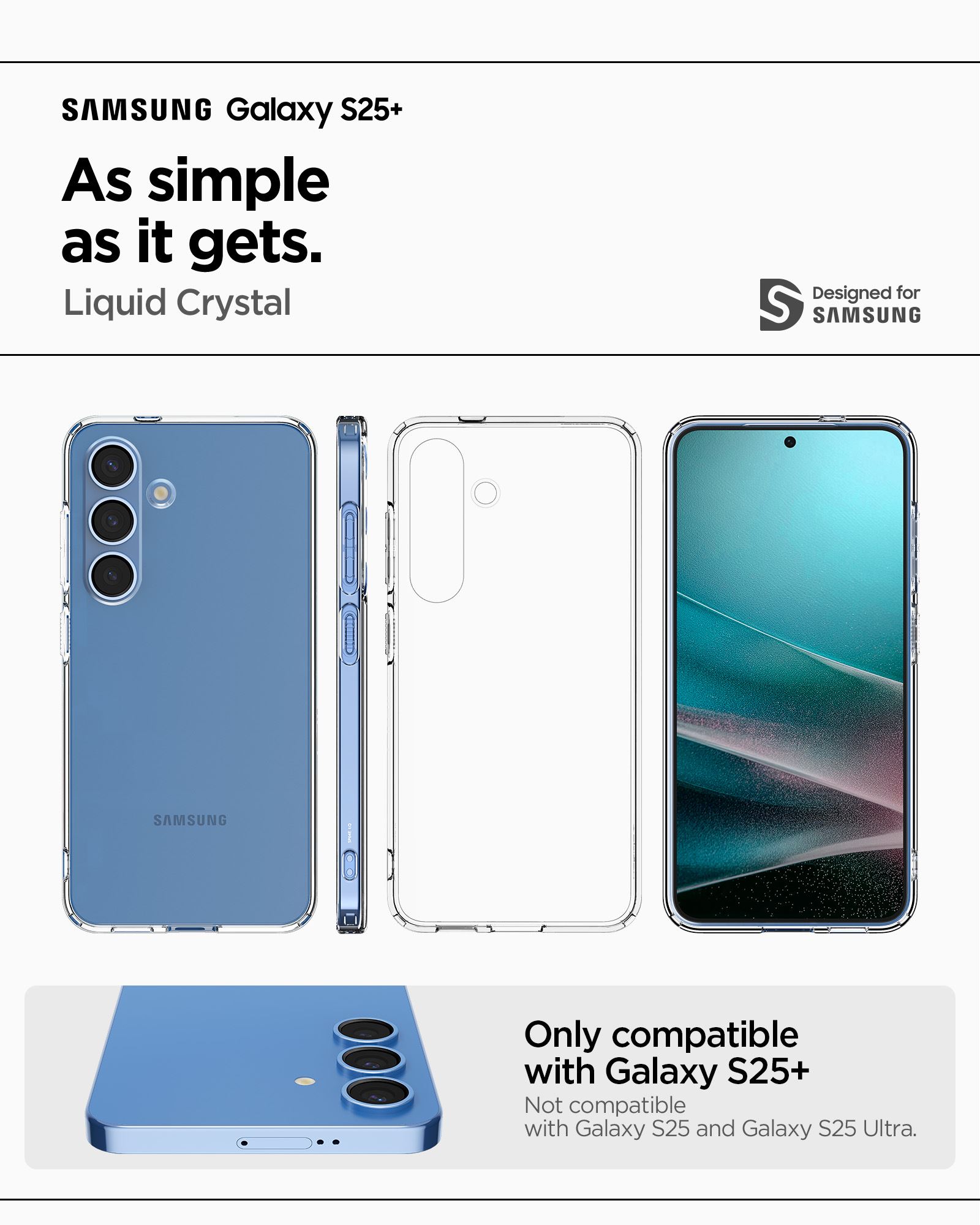 Spigen Liquid Crystal, crystal clear - Samsung Galaxy S25+ (12)