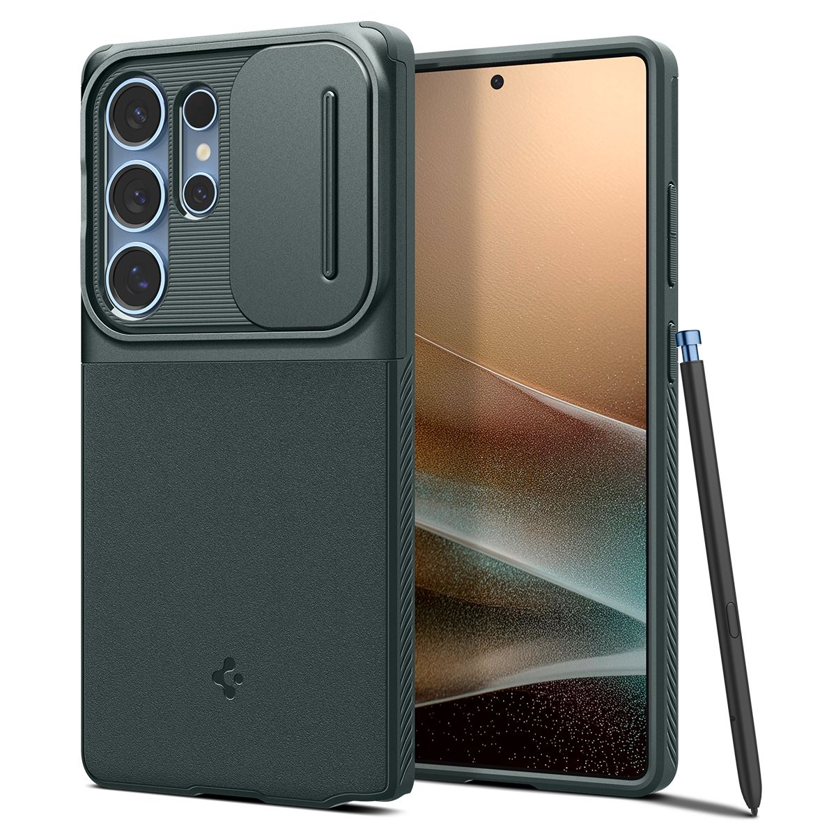 Spigen Optik Armor, abyss green - Samsung Galaxy S25 Ultra (14)