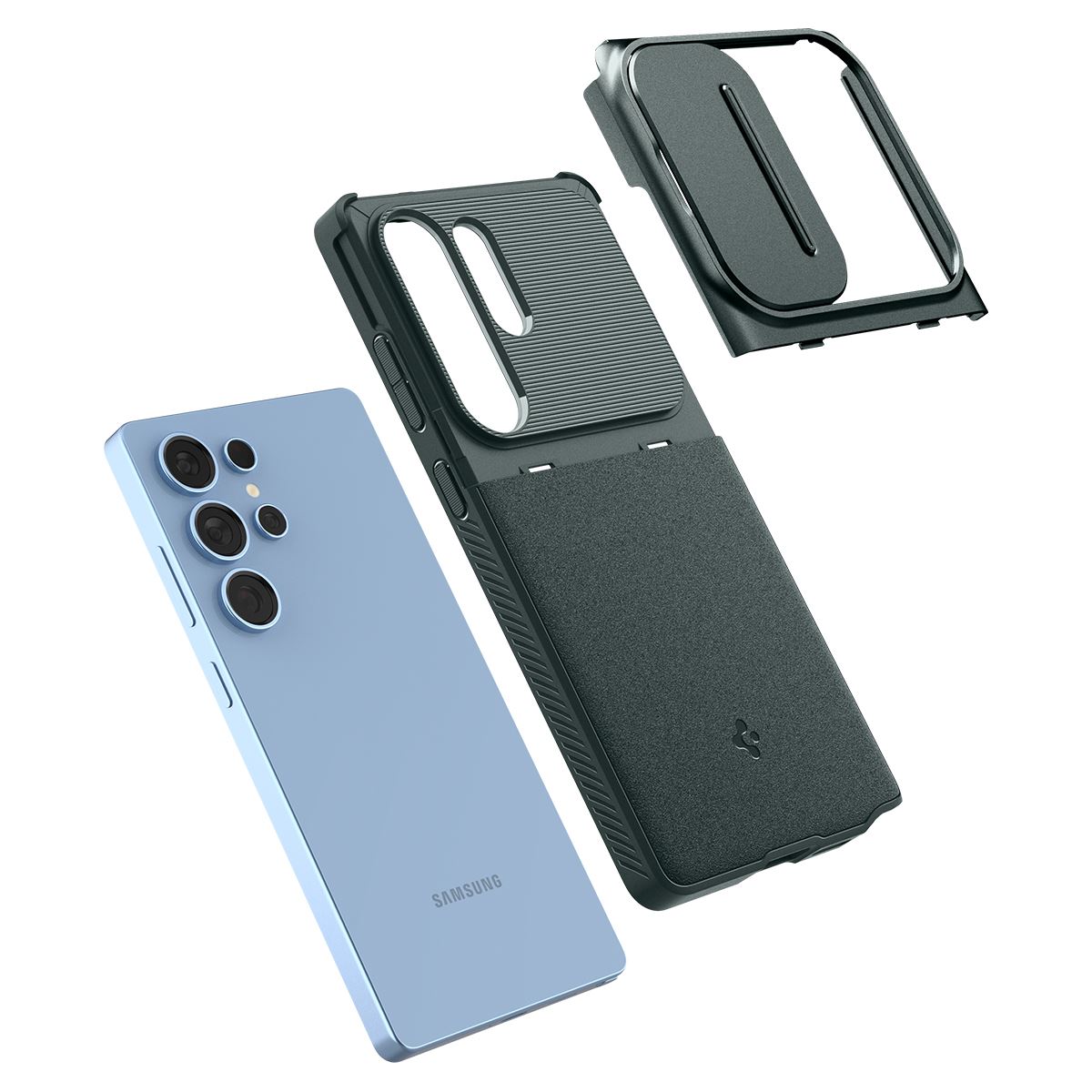 Spigen Optik Armor, abyss green - Samsung Galaxy S25 Ultra (8)