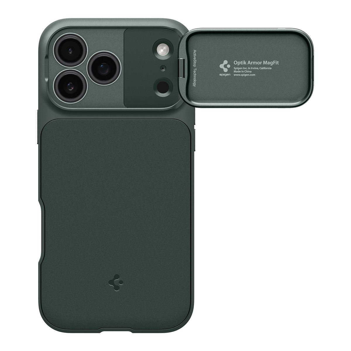 Spigen Optik Armor MagSafe, abyss green - iPhone 17 Pro (2)