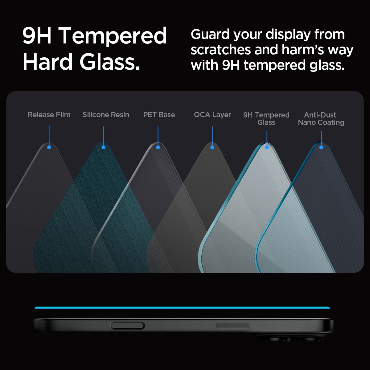 Spigen Glass tR EZ Fit 2 Pack, transparency - iPhone 17/16 Pro Max (11)