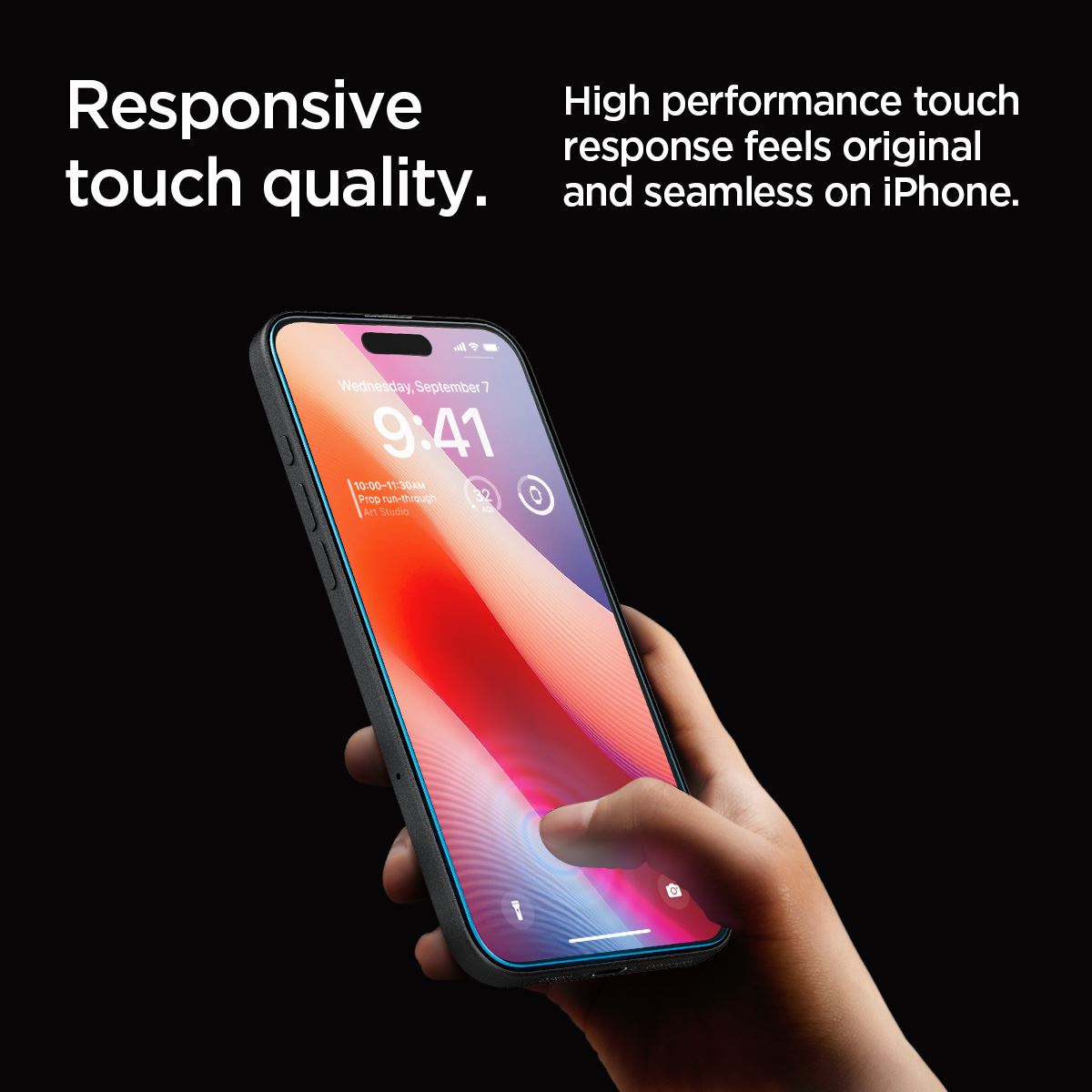Spigen Glass tR EZ Fit 2 Pack, transparency - iPhone 17/16 Pro Max (13)