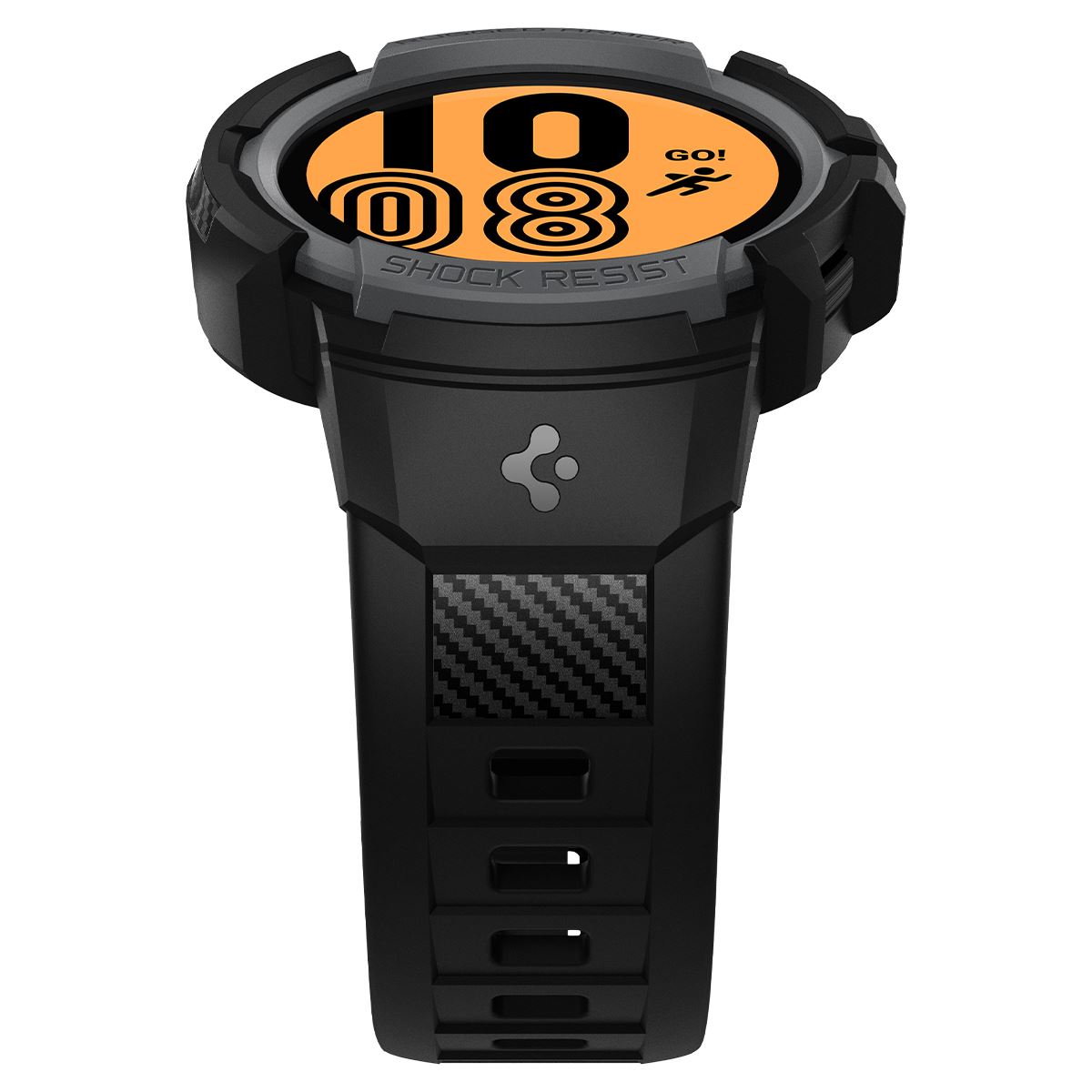 Spigen Rugged Armor Pro, charcoal gray - Samsung Galaxy Watch5/Watch4 44mm (5)