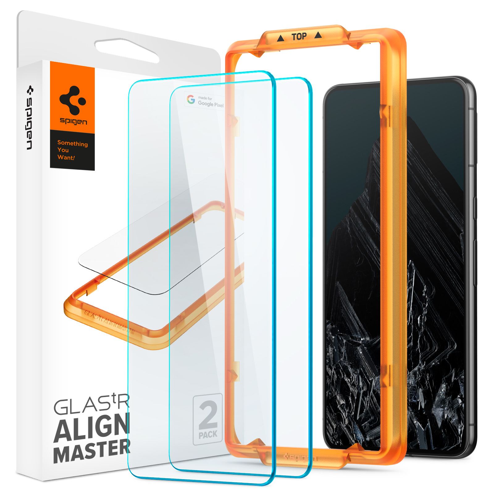 Spigen Glass tR AlignMaster 2 Pack - Google Pixel 8 Pro (1)