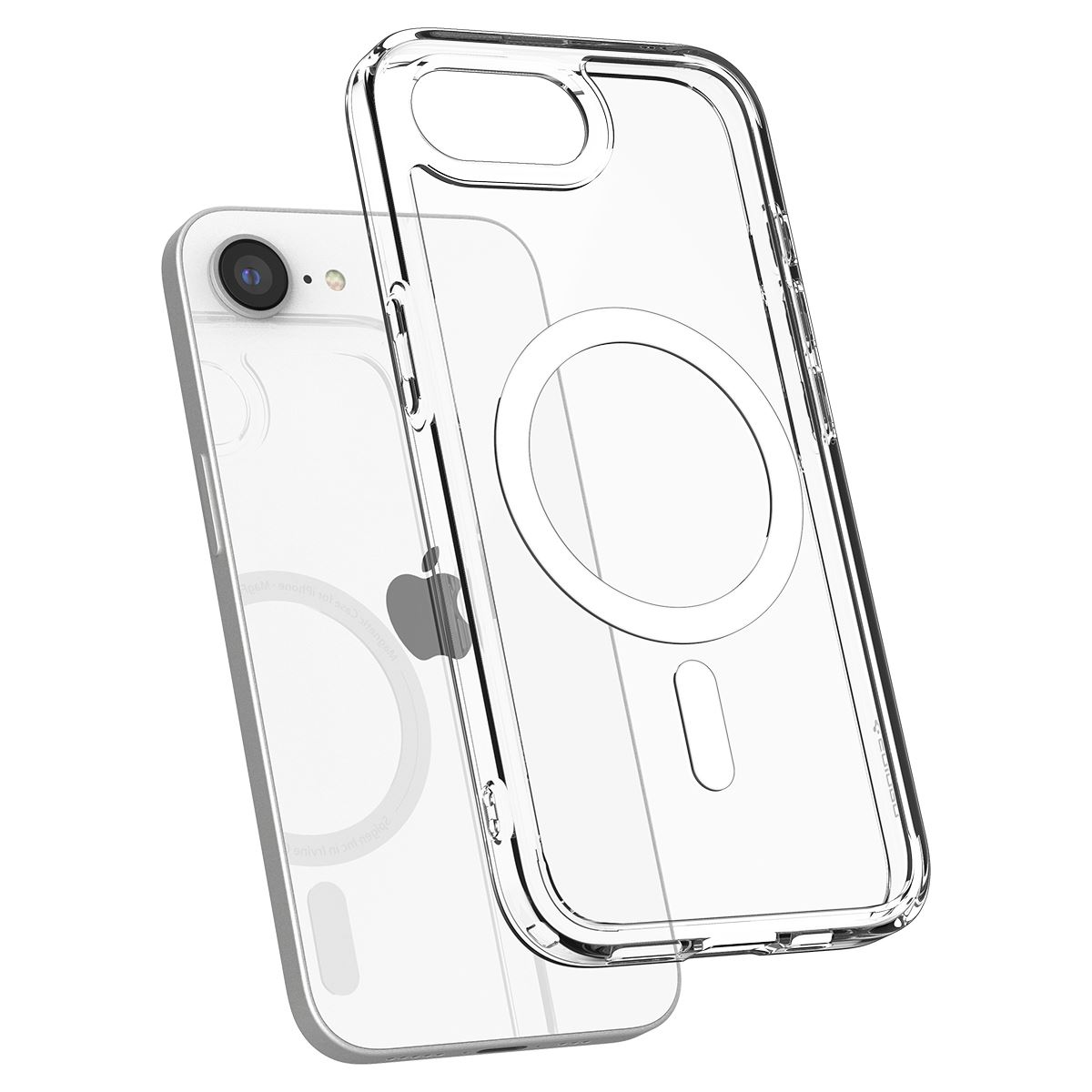 Spigen Ultra Hybrid MagSafe, clear white - iPhone 16e (6)