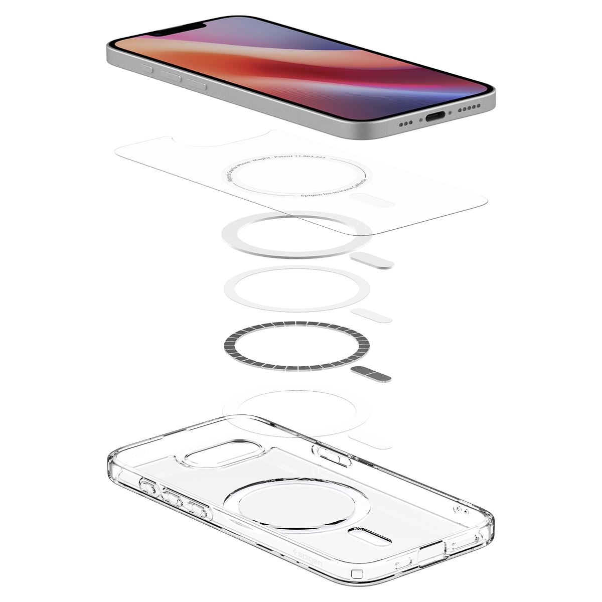 Spigen Ultra Hybrid MagSafe, clear white - iPhone 16e (8)