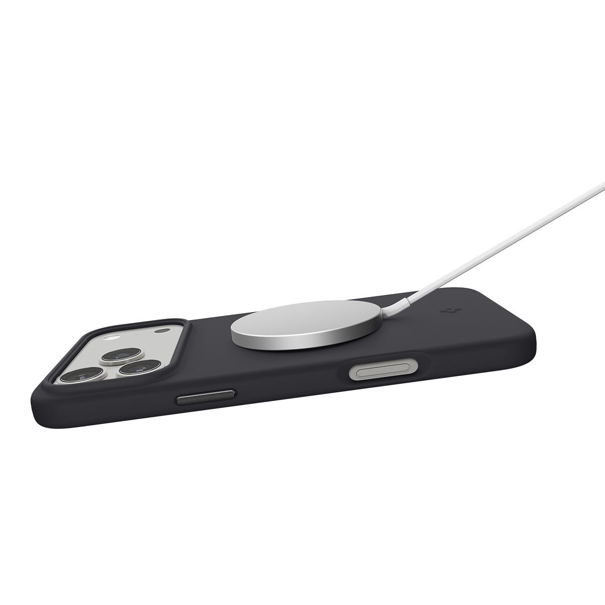 Spigen Silicone Fit MagSafe, black - iPhone 17 Pro (7)