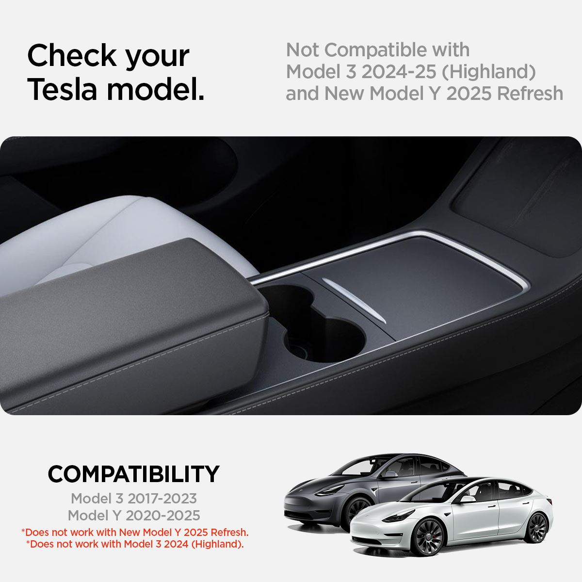Spigen Tesla Armrest Cushion, black - Tesla Model Y/3 (9)