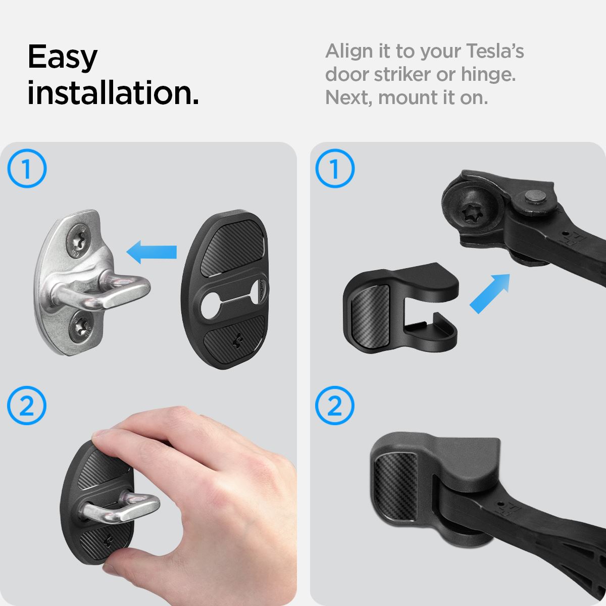 Spigen Tesla Door Lock Cover, black - Tesla Model Y/3 (16)