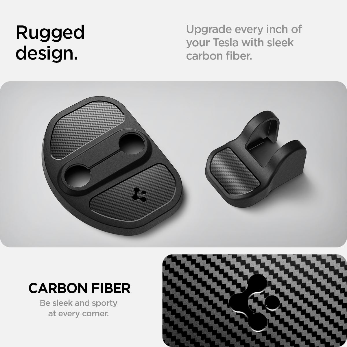 Spigen Tesla Door Lock Cover, black - Tesla Model Y/3 (18)