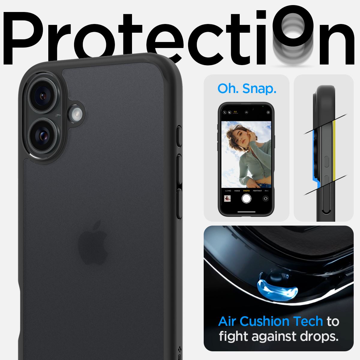 Spigen Ultra Hybrid, frost black - iPhone 16 Plus (11)
