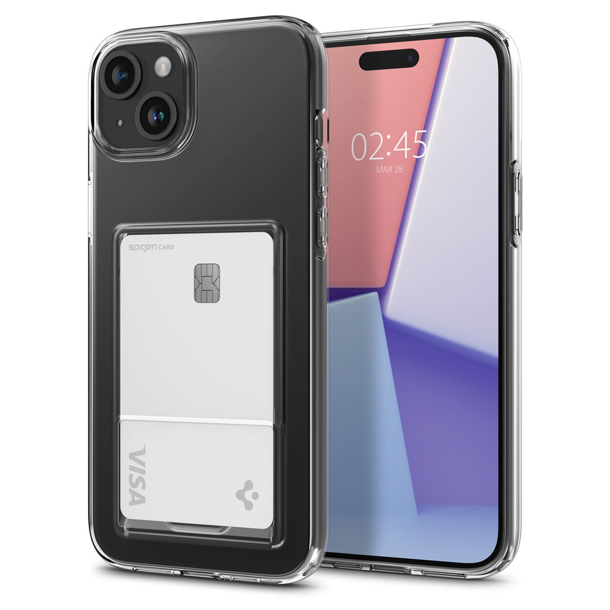 Spigen Crystal Slot, crystal clear - iPhone 15 Plus (1)