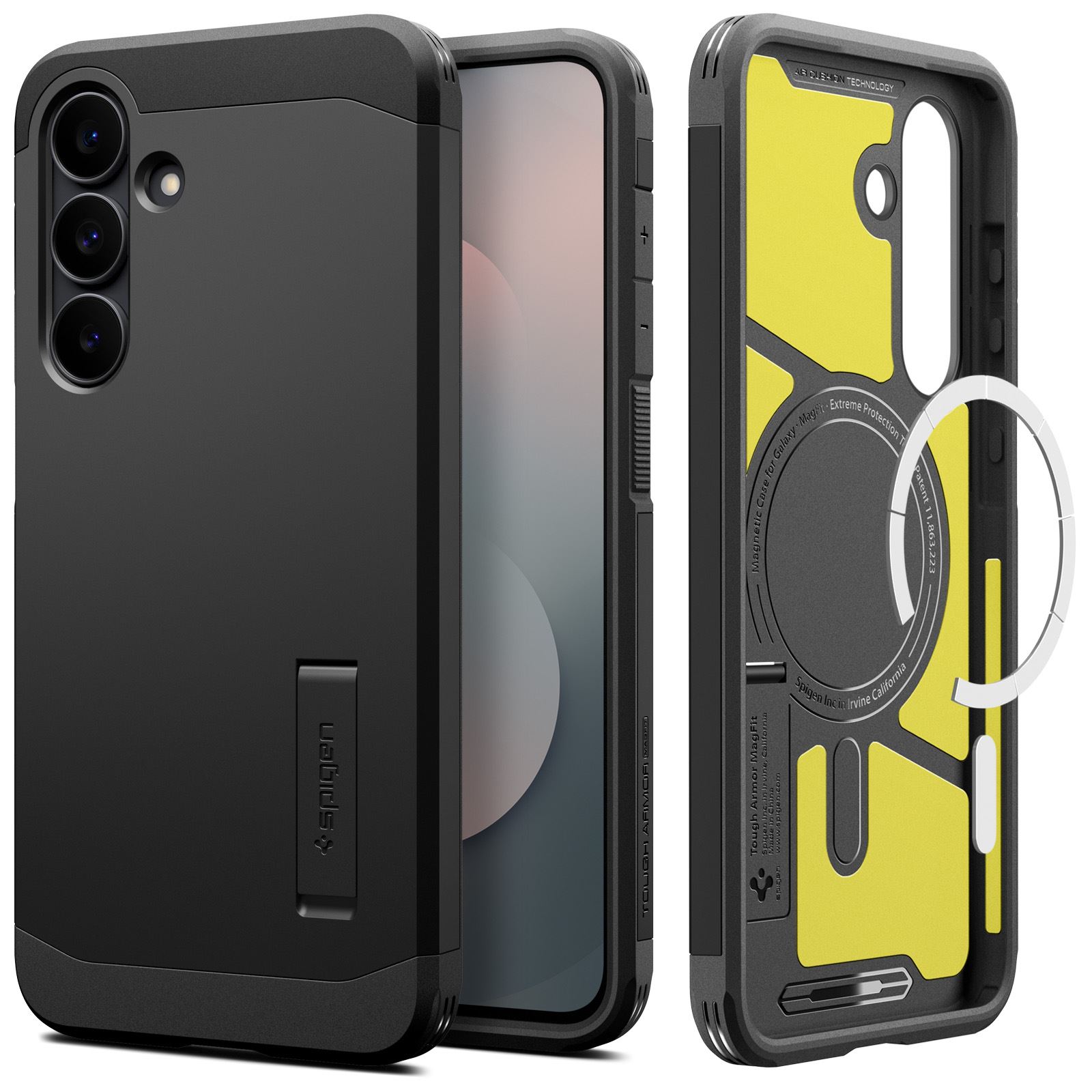 Spigen Tough Armor MagSafe, black - Samsung Galaxy S25 FE (1)